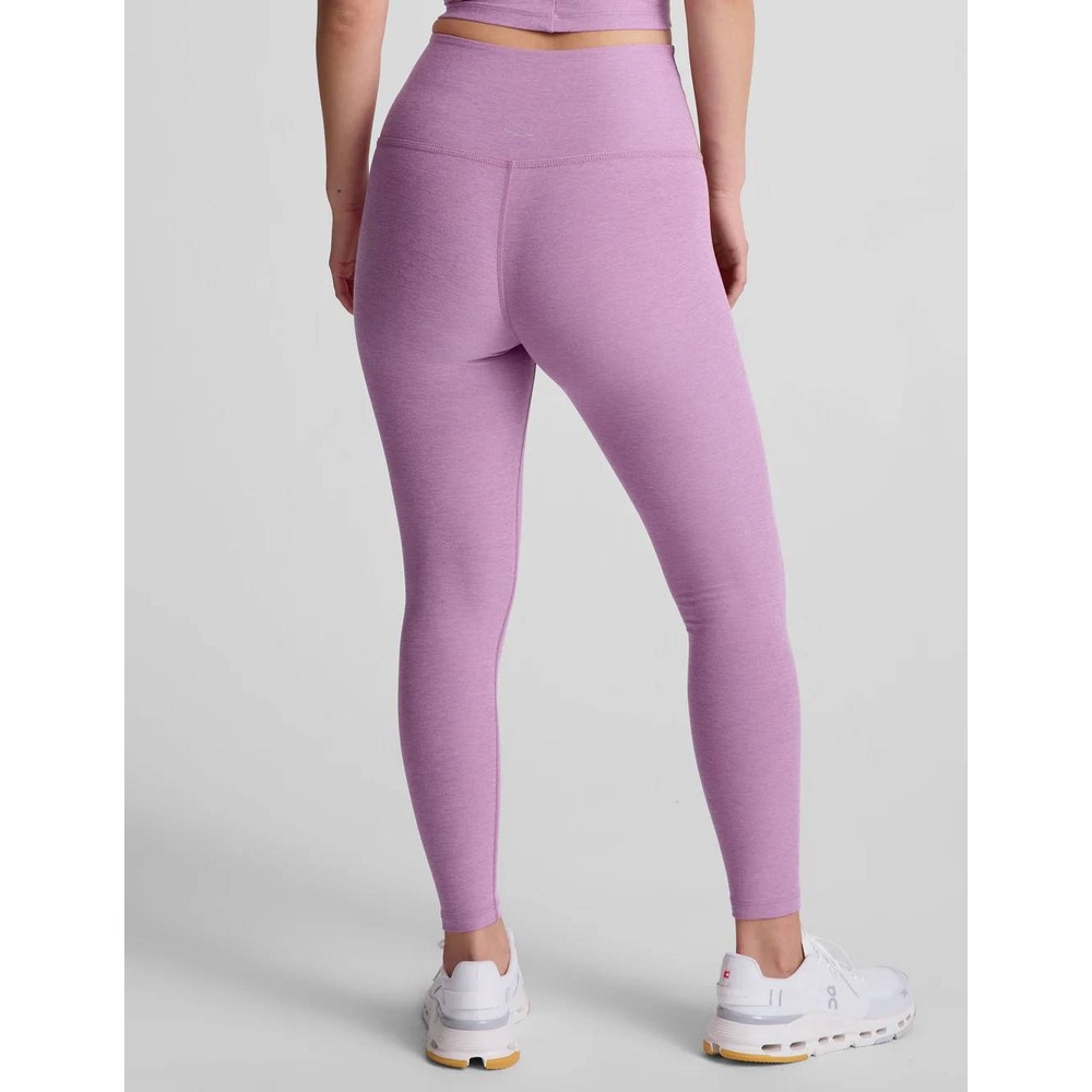 Beyond Yoga L Spacedye Caught In The Midi High Waisted Leggings Purple Heather - Picture 2 of 7